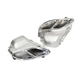 Ornament de toba compatibil Mercedes Clasa C W205 S205 pachet AMG  -Argintiu Cod:TYH117SL - - Roveli