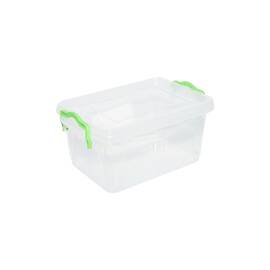 Cutie depozitare 1.5L cu capac din plastic, transparenta 210x140x100mm Cod: DISLK08 - - Roveli