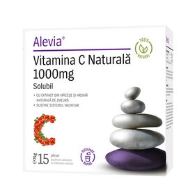 Vitamina C Naturală 1000mg Solubil 15 plicuri Alevia - - Roveli