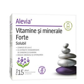 Vitamine si Minerale Forte Solubil 15 plicuri Alevia - - Roveli
