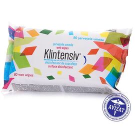 Servetele dezinfectante pentru Suprafete Klintensiv - - Roveli