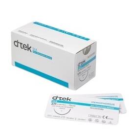 Fire sutura Matase Ac Rotund neabsorbabil D-tek, Marime (217): USP 6/0 - - Roveli