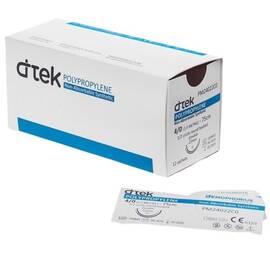 Fire sutura Polipropilena Ac Triunghi neabsorbabil D-tek, Marime (217): USP 1 - - Roveli