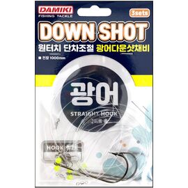 Montura Damiki Downshot Straight Hook (3buc/pachet), Varianta (50): Montura Downshot Straight Hook (3buc/pachet) Nr.3/0 - - Roveli