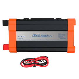 Invertor sinus pur 2000W, DC12V/AC230V, USB, ecran LCD - - Roveli