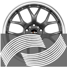 Set 16 inele din autocolant pentru jante culoare Alb Lucios - - Roveli