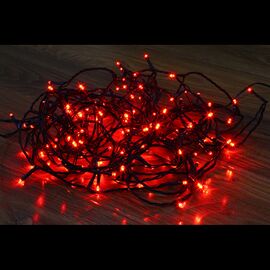 Instalatie liniara pom de Craciun, rola, 500 LED, 50m, rosu - - Roveli