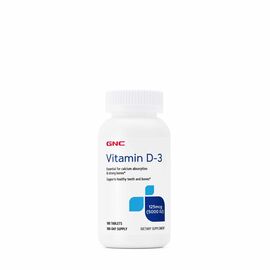 Vitamina D-3, 125 mcg (5000 IU), 180 tablete, GNC - - Roveli