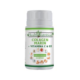 COLAGEN MARIN FORTE+VIT B 3+VIT C 60 CPS HEALTH NUTRITION - - Roveli