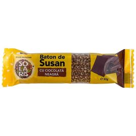 Baton de Susan cu Ciocolata Neagra 30 g Solaris - - Roveli
