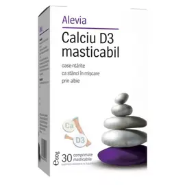 Calciu D3 Masticabil 30 comprimate Alevia - - Roveli