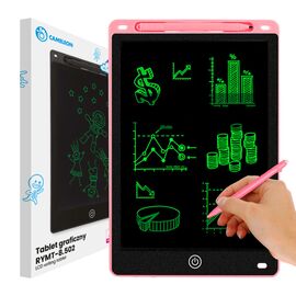 Roveli - Tableta grafica de 10" pentru copii, culoare Roz, AVX-WT-RYMT-8.502-PINK-