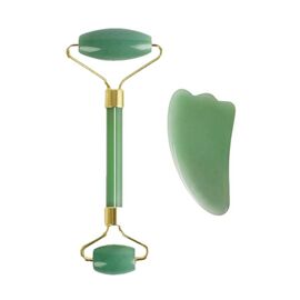 Set role masaj facial, Jad, Gua Sha, verde, GL10 - - Roveli