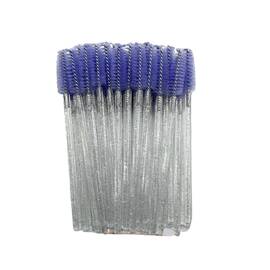 Periute Mascara cu sclipici pentru pieptanarea extensiilor de gene- 50 buc, Culoare (26): mov - - Roveli