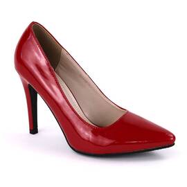 Pantofi stiletto de dama, eleganti,lacuiti cu tocul inalt SH397-RED, Culoare (12): Rosu, Marime (12): 36 - - Roveli