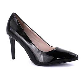 ​Pantofi stiletto de dama, eleganti, lacuiti cu tocul inalt SH582-BLACK, Culoare (12): Negru, Marime (12): 36 - - Roveli