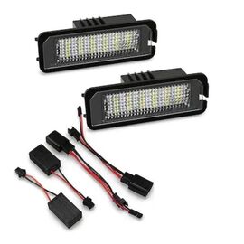 Set 2 x Lampi LED iluminare numar H02008, canbus, VW/Skoda/Seat - - Roveli
