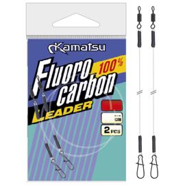 Struna Fluorocarbon Kamatsu Slim (2buc/plic) 25cm, Varianta (50): Struna Fluorocarbon Slim (2buc/plic) 25cm 0.50mm/15kg - - Roveli