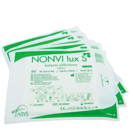 Comprese sterile din netesut NONVI lux 40 g 7,5x7,5cm, 3 buc/plic - - Roveli