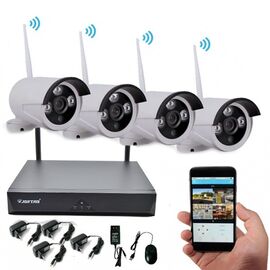 Sistem de supraveghere Jortan, 4 camere, HDMI, Wireless - - Roveli