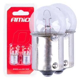 Set 2 becuri cu halogen, soclu R10W, BA15s, alimentare 12V - - Roveli
