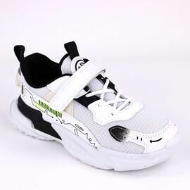 Roveli - Sneakers confortabil, pentru copii, cu talpa voluminoasa  A526-WHITE, Culoare (12): Alb, Negru, Verde neon, Marime (12): 32-
