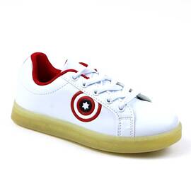 Pantofi sport de copii , comozi si practici LB-701-WHITE, Culoare (12): Alb, Marime (12): 34 - - Roveli