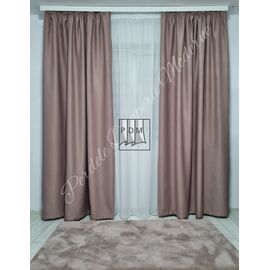 Draperie Satin pentru Living sau Dormitor, Model BLACKOUT, culoare ROZ PUDRĂ - - Roveli