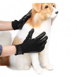 Set 2 manusi pentru periat si masat animale de companie - - Roveli