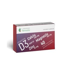 CA+MG+ZN+D3 40 comprimate Laboratoarele Remedia - - Roveli