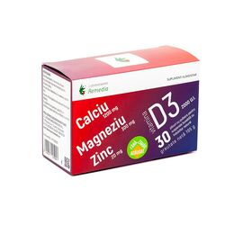 CA+MG+ZN+D3 30 plicuri Laboratoarele Remedia - - Roveli