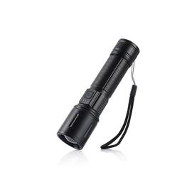 Lanterna rezistenta la apa cu zoom telescopic din aliaj de aluminiu : Culoare - negru, Culoare (tm): negru - - Roveli