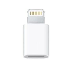 Adaptor telefon, micro USB, Apple iPhone, alb - - Roveli