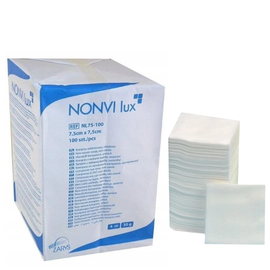 Comprese nesterile netesut 10x10 cm NONVI lux, 30 Grame -100 buc - - Roveli