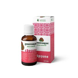 Green Sugar Lichid cu Aroma de Capsuni 50 ml Laboratoarele Remedia - - Roveli