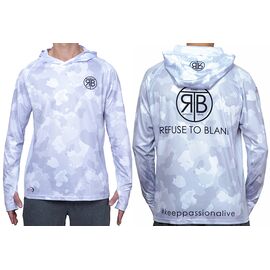 Bluza cu gluga RTB UV Long Sleeve Hoodie UPF 50+ Light Camo Grey, Varianta (50): RTB UV Long Sleeve Hoodie UPF50+ Light Camo Grey M - - Roveli
