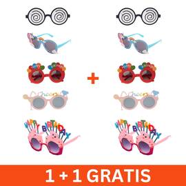 Ochelari pentru petrecere Happy Birthday, 18cm, 1+1 gratis - - Roveli