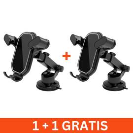 Suport auto telefon, ventuza, fixare pe bord/parbriz, 1+1 gratis - - Roveli