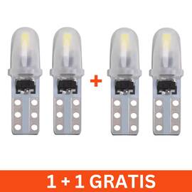 Set 2 x Becuri auto T5, 1.2W, 12V, 1+1 gratis - - Roveli