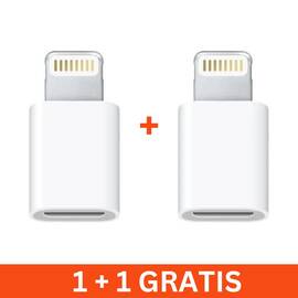 Adaptor cablu micro USB la Lightning, alb, 1+1 gratis - - Roveli
