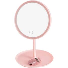 Oglinda cosmetica pentru machiaj D023, rotire 90 grade, LED - - Roveli