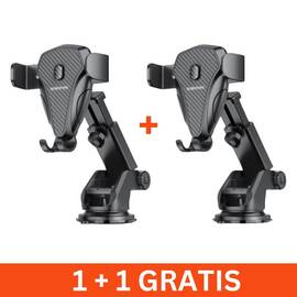 Suport auto pentru telefon, rotire 360, telescopic, 1+1 gratis - - Roveli