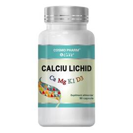 CALCIU LICHID cu Magneziu, Vitamina K1 si D3 90 capsule CosmoPharm - - Roveli