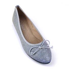 ​Balerini dama cu fundita cu reflexii stralucitoare GRS-1921-SILVER-BLUE, Culoare (12): Argintiu, Bleu, Marime (12): 37 - - Roveli
