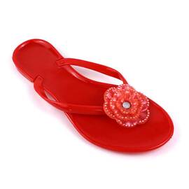 ​Papuci de dama, flip-flops din cauciuc 2135-RED, Culoare (12): Rosu, Marime (12): 39 - - Roveli