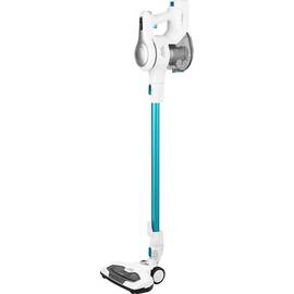 Aspirator vertical portabil 2in1 ECG VT 3620 Jean, 130 W, baterie Li-Ion 22.2 V, recipient 1.2 L, alb cu albastru - - Roveli