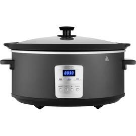 Oala electrica Slow cooker ECG PH 6530 Master, 6.5 litri, 270 W, vas ceramic, afisaj LED - - Roveli