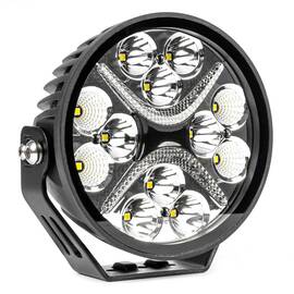 Proiector LED "PRO SERIES" cu doua functii pentru Off-Road, ATV, SSV, putere 54W, 7200lm, culoare 6000K, tensiune 10-30V, dimensiuni 140 x 140 x 61 mm - - Roveli