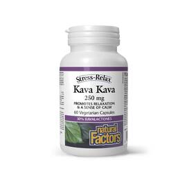 Kava Kava 250 mg 60 capsule Natural Factors - - Roveli
