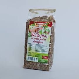 Mix de Fibre cu Argilã pentru Detoxifiere 200 g AdNatura - - Roveli